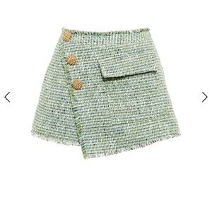 Self Portrait Bouclé tweed skort